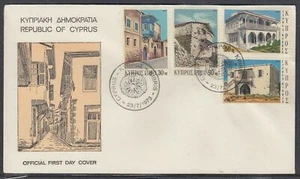 Cyprus Scott 399-402 FDC - Traditional Architecture - Picture 1 of 1