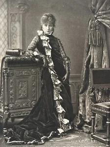 SARAH BERNARDT Portrait FOTOGRAFIE Gravur GOUPIL Walery Etrangere 19. Jh. - Bild 1 von 4