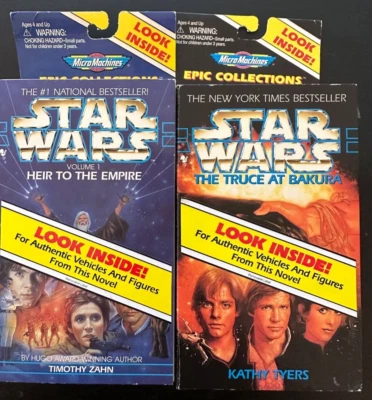 Star Wars MicroMachines Heir to theEmipre & The Truce at Bakura 1996 ships fast - Image 1 of 4