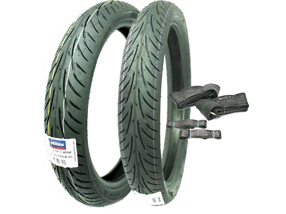 Reifen Mitas Touring Force-SC 80/80 + 90/80-16 für Simson S51 S50 S70 Schwalbe - Bild 1 von 1