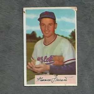 1954 Bowman MLB Baseball Card Philadelphia Athletics Marion Fricano #3 - Picture 1 of 2