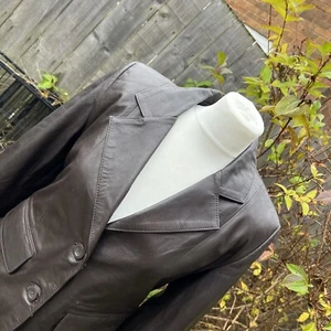 Vintage braun butterweicher Vollleder Kusadasi Türkei Kurz Blazer Jacke M Vintage - Bild 1 von 22