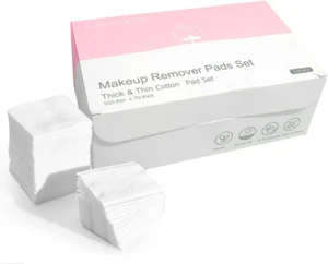 Facial Cotton Pads - Lint-Free Multi-Purpose Makeup Remover Sheets and Toner Pad - Picture 1 of 12