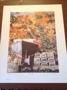ORIGINAL DANE TILGHMAN PRINT "DRY DOCK" HAND SIGNED AND NUMBERED - Picture 1 of 6