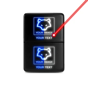 Make Your Own - Dual Function Push Button Switch For Toyota - 33mm x 22mm - Picture 1 of 6