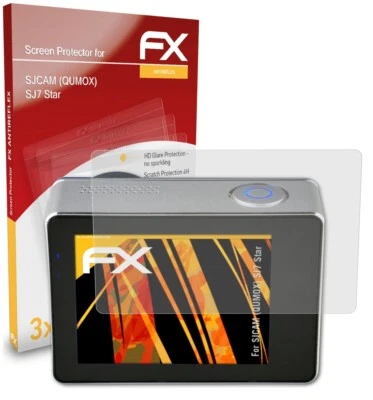atFoliX 3x Film Protection d'écran pour SJCAM (QUMOX) SJ7 Star mat&antichoc - Photo 1/4