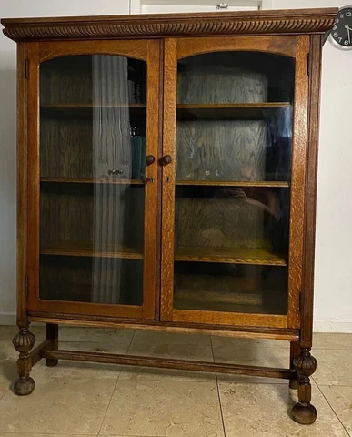 Authenticated Oscar Onken Antique Display Cabinet Cover
