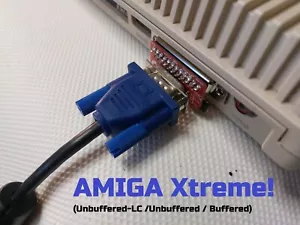 Commodore Amiga 500 500+ 600 1200 DB23 RGB video VGA adapter unbuffered Xtreme - Picture 1 of 4