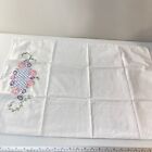 pillowcase standard flowers multicolored embroidered blend boho 976-25