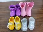 Doll Shoes Boots Set 6 Pr Accessories Footwear Fits American Girl & 18” Dolls