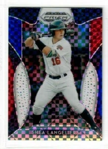 SHEA LANGELIERS 2019 Panini Prizm Draft Picks Baseball RED WHITE BLUE #59/99 #26 - Picture 1 of 1