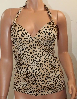 Victoria's Secret Traje de Baño Tankini Estampado Animal Talla XS Pequeño Acolchado Nuevo con Etiquetas Foto 1 de 4