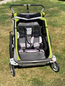 Thule Chariot Cougar 2 (Two-Seater) - Child Bike Trailer and Stroller - Picture 1 of 11