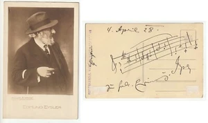 EDMUND EYSLER - orig. Autogramm - signiert - autograph - signed - Picture 1 of 3