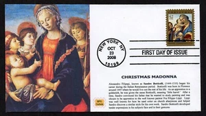 USA, SCOTT # 4359, MPG FDC COVER - CHRISTMAS, MADONNA & CHILD, YEAR 2008 - Picture 1 of 1