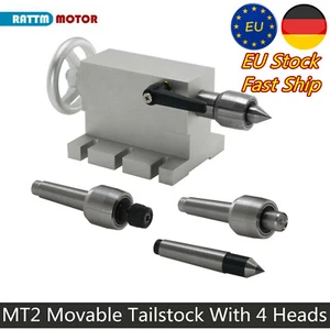 Contrapunto de torno de madera central vivo MT2 65 mm Morse Taper 2 CNC grabado de cuarto eje『GB』 - Imagen 1 de 9