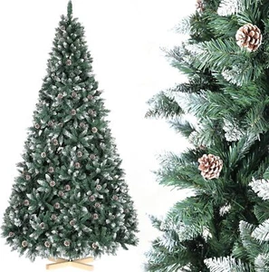 150-270cm Künstlicher Weihnachtsbaum mit Schnee-Effekt Tannenbaum Kunstbaum - Bild 1 von 13