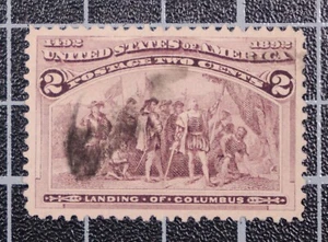Scott 231 2 Cents Columbian Used PSE Cert Grade 95 SCV - $135.00 - Picture 1 of 3