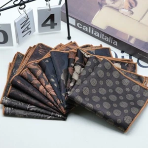 Pasiley Business Pocket Square Men's Suit Accessories Silk Vintage Handkerchief - Picture 1 of 36