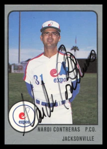 1988 Jacksonville Expos NARDI CONTRERAS Signed Card autograph AUTO WHITE SOX - Picture 1 of 2