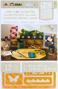 Plantilla adhesiva industrial a cuadros FolkArt hecha a mano Charlotte Peel & Stick 30954 - Imagen 1 de 1