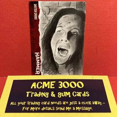 Unstoppable HAMMER Horror Series 1 - KARL JONES Sketch Art Card SK2 Vampire - D - Image 1 of 2