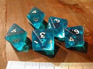 5x D8 DES/DICES JDR RPG - Picture 1 of 1