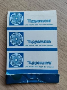 Tupperware Tupper Brief mit Nagelfeilen Feilen Küchenhelfer Sonnendeckel 70er - Picture 1 of 3