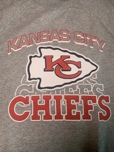 NEW w/o tags NFL x Kansas City Chiefs Logo Repeat Lettering Sweater Size XS - Picture 1 of 6