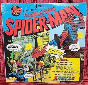 The Amazing Spider-Man Vol II Vinyl Record 5 Exciting Adventures Power Records - Foto 1 di 11