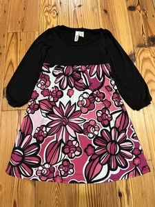 Route 66 Black Floral Lightweight Dress, Girls size 7/8 Medium - Picture 1 of 6