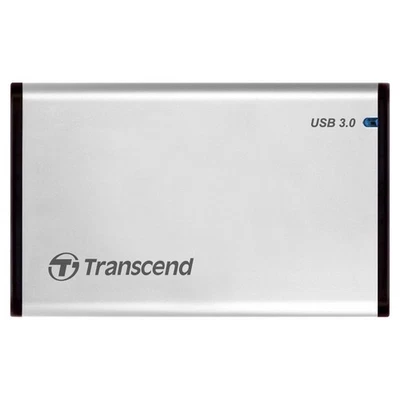 Transcend StoreJet 25S3 6,4cm 2,5Zoll SATA SSD/HDD Aluminiumgehäuse USB 3.0 - Bild 1 von 2