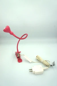 IKEA JANSJO Pink LED Desk Hobby Lamp Light Flexible Articulating Clip Clamp On - Picture 1 of 4