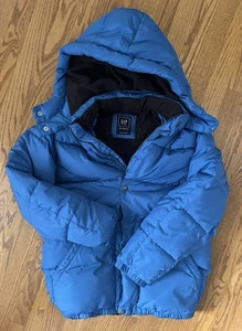 Gap Kids Boys XXL 2XL Puffer Jacket Warmest Fleece Lined Blue Primaloft Down - Picture 1 of 5