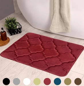 Ultra Soft Anti-Fatigue Non-slip Memory Foam 17"x24" Bathroom Mat Multiple Color - Picture 1 of 33