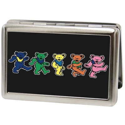 Buckle-Down Metal Wallet-Dancing Bears Fcg Black/Multi Color 4.0" x 2.9" Multico - Image 1 of 2