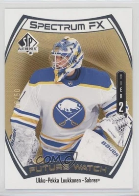 2021-22 SP Authentic Bounty Spectrum FX Gold /50 Ukko-Pekka Luukkonen Rookie RC - Image 1 of 2