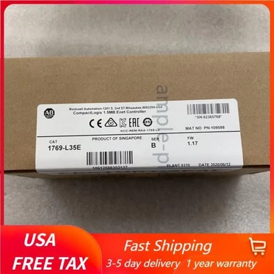 New Sealed 1769-L35E SER B CompactLogix 1.5 MB ENet Controller 1769L35E US Stock - Image 1 of 4