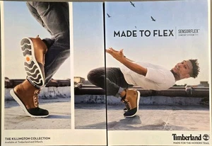 2017 - 2 PG PRINT AD - TIMBERLAND FOOTWEAR AD - SENSORFLEX  THE KILLINGTON COLL. - Picture 1 of 1