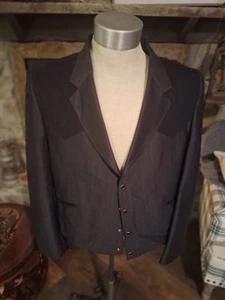 Giacca blazer western uomo Shepler’s nero taglia 46R - Foto 1 di 10