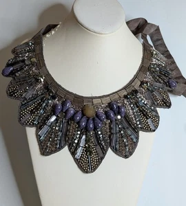 Collar babero de diseñador Roberta Freymann joyería patrimonial  - Imagen 1 de 11