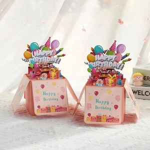 Blessing 3D Pop-Up Greeting Card Foldable Thank You Message Card Mothers Day - Picture 1 of 7