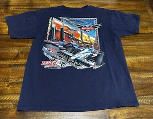 Vintage 2011 Texas Motor Speedway Izod Indycar Double Sided Graphic Shirt Large - Picture 1 of 10