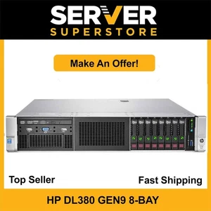 HP ProLiant DL380 G9 Server 2x E5-2640 V4=20 Cores P440ar 128GB RAM 2x 600GB SAS - Picture 1 of 9