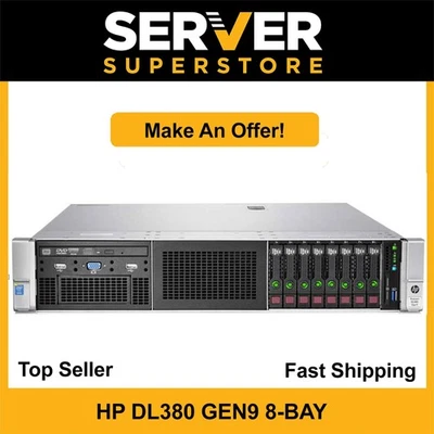 HP ProLiant DL380 G9 Server 2x E5-2640 V4=20 Cores P440ar 128GB RAM 2x 600GB SAS - Image 1 of 4