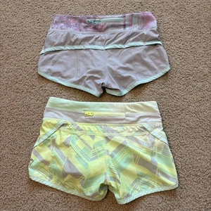 Ivivva By Lululemon Speedy Shorts Girls Sz 6 LOT Athletic Running Cheer - Picture 1 of 7