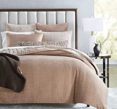 Hudson Park "Allegatore" 3 Pc QUEEN Duvet Cover Set W/Shams, Copper, NWT! - Image 1 of 4