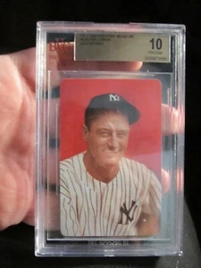 1973 LOU GEHRIG SMITHSONIAN PLAYING CARD BVG BECKETT GRADED 10 PRISTINE -BBA - Bild 1 von 2
