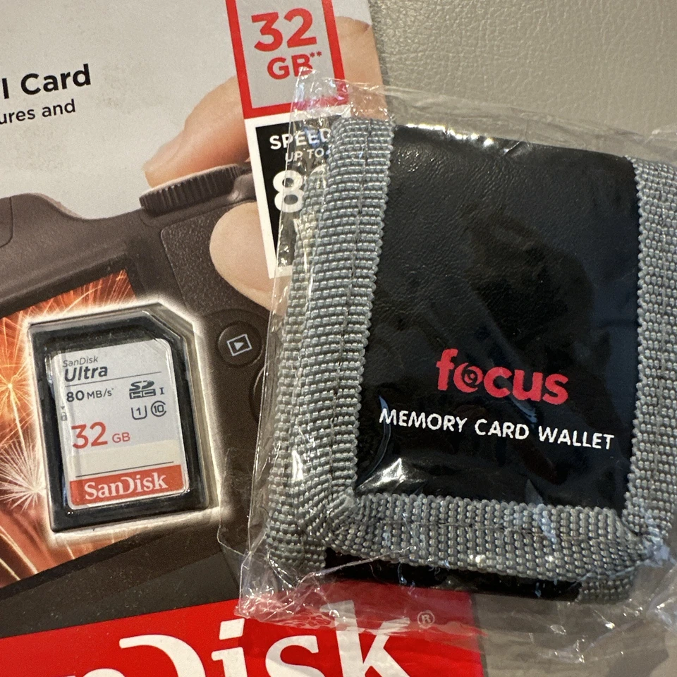 SanDisk 32GB SDHC UHS-1 (80 MB/s )533x Ultra Card SEALED / NEW!!  + BONUS - Image 1 of 4