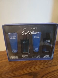 Davidoff Cool Water for Men 4 Piece Gift Set 2.5 oz Each New in Gift Box - Picture 1 of 11